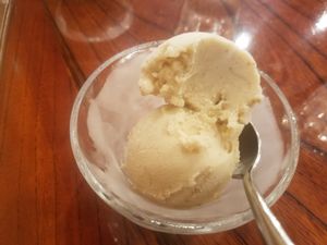 soymilk ice cream at Cafe Nature in Kurashiki