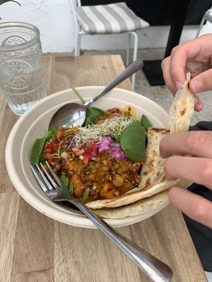 Balti bowl at BBVegan in Chichester