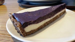 raw vegan cake at Spirit in Rotterdam