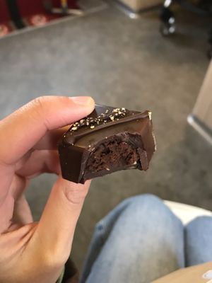 vegan coffee bon bon at Spirit in Rotterdam