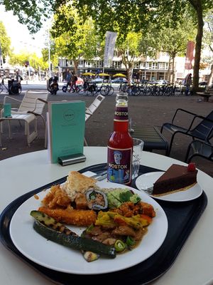 Outside seating at Spirit in Rotterdam