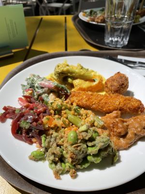 A colorful plate of everything   at Spirit in Rotterdam