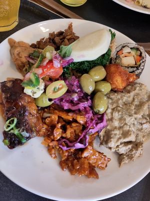 A looooot of food from the buffet ♥️ at Spirit in Rotterdam