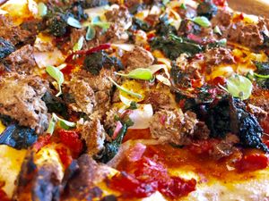 Impossible Pizza at Vina Enoteca in Palo Alto