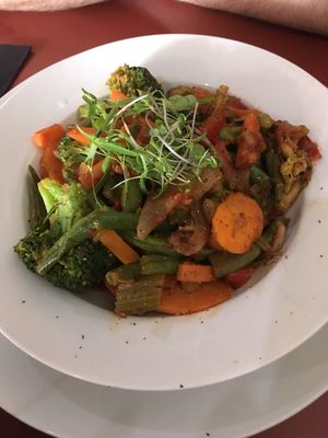 Stir fry  at Bonzai Cafe in Greymouth