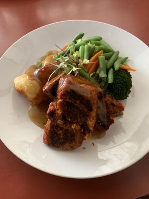 Vegan Roast at Bonzai Cafe in Greymouth