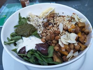 Mediterranean bowl at Hemingway's By The Bay in Outlying Islands