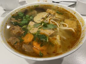 Spicy noodle Soup   at Hoa Nghiem Vegie Hut in Springvale