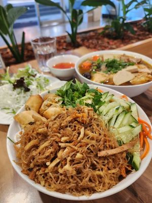 Spring roll vermecelli at Hoa Nghiem Vegie Hut in Springvale