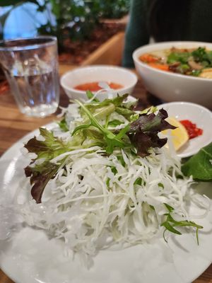 Some salad ? Not sure whose dish this came with at Hoa Nghiem Vegie Hut in Springvale