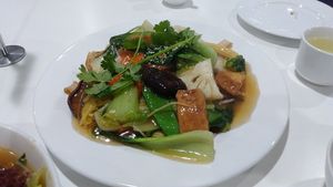 Sir Fried Vegetables And Flat Noodles. at Hoa Nghiem Vegie Hut in Springvale