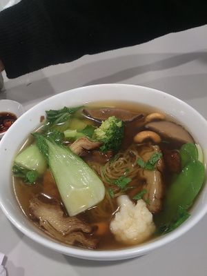 Vegetarian Braised Duck Noodle Soup at Hoa Nghiem Vegie Hut in Springvale