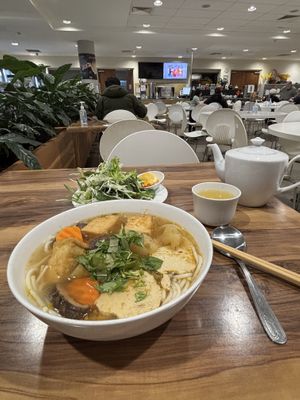 Bún bò Huế - $18, quite tasty; too sugary, limited mock meats  at Hoa Nghiem Vegie Hut in Springvale