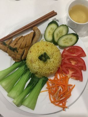 Chicken & Rice  at Hoa Nghiem Vegie Hut in Springvale