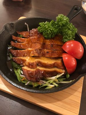 Mock chicken  at Veggie House in Chiba