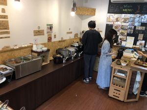 Weigh and pay at Veggie House in Chiba