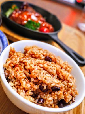 Brown rice at Veggie House in Chiba