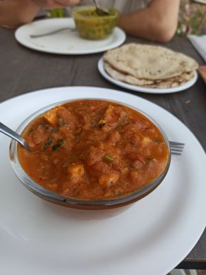 Paneer masala at Ira's Kitchen & Tea Room in Rishikesh