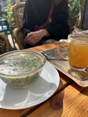 Vegetable soup   at Ira's Kitchen & Tea Room in Rishikesh