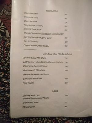 menu at Ira's Kitchen & Tea Room in Rishikesh