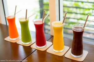 Cold-Pressed Vegetables and Fruits Juice at Tonklar Facai - Siriraj in Bangkok