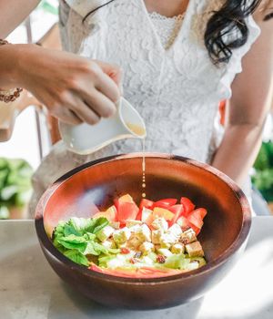 Fresh Tempeh Spicy Salad at Tonklar Facai - Siriraj in Bangkok