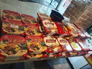 Selling various vegetarian products at dining area at D'life 蔬食 - Toa Payoh  in Central Singapore