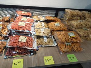 Selling various vegetarian products at dining area at D'life 蔬食 - Toa Payoh  in Central Singapore