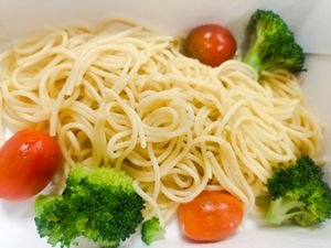 Tomato spaghetti at D'life 蔬食 - Toa Payoh  in Central Singapore