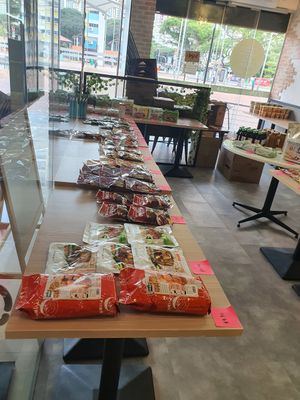 Dry stuffs noodles crackers biscuits etc  ~ Heightened Alert at D'life 蔬食 - Toa Payoh  in Central Singapore