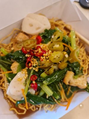 Crispy noodle 23/8/21 at D'life 蔬食 - Toa Payoh  in Central Singapore