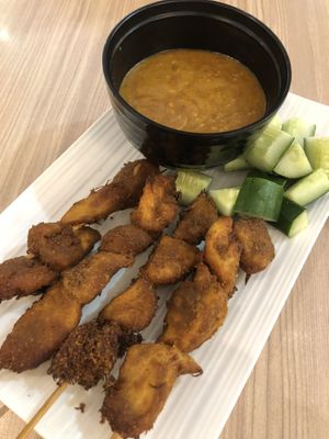 Monkey head satay $6 at D'life 蔬食 - Toa Payoh  in Central Singapore