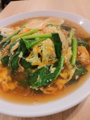 Vege Mui Fan (Rice with gravy) at D'life 蔬食 - Toa Payoh  in Central Singapore