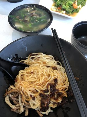 Chili dry ban mian  at D'life 蔬食 - Toa Payoh  in Central Singapore