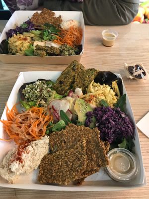Raw vegan plate  at L'Arbre Bleu in Montpellier
