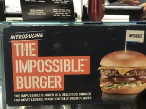 Impossible Burger just ask without cheese and dressing at LAX - Golden Road Brewing - T6 in Los Angeles