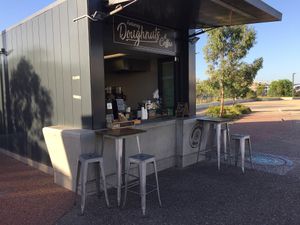 Walking towards my morning coffee... at Footscray Doughnuts and Coffee in Footscray