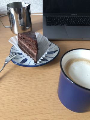 chocolate cake at Ritz'n in Tsukuba