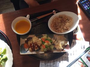 Lunch set at Ritz'n in Tsukuba