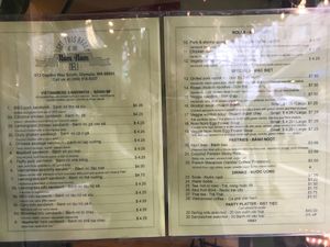 Main menu. Inside there is an additional daily specials. at Nom Nom Cafe in Olympia