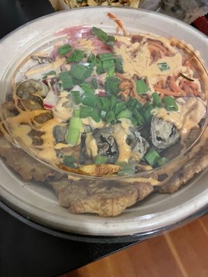 Verde rice and bean bowl  at Clover Food Lab - Central in Cambridge