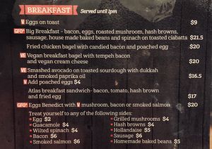 Breakfast  at Atlas Beer Cafe in Queenstown