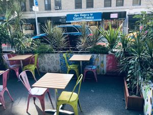 Outdoor seating. at Loco Coco - Lexington in New York City