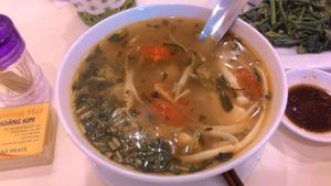 Sour soup at Loving Hut - Hoang Kim in Hanoi