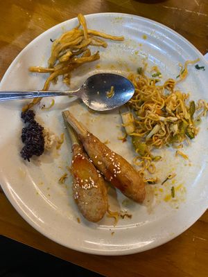 Fake chicken legs, my favourite here! at Tinh Thuc Quan in Hanoi