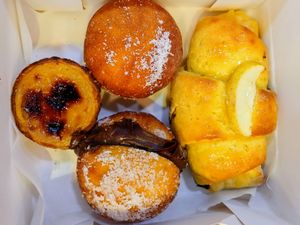 Favorite was pasteis de nata and the chocolate filled pastry at Zarzuela in Lisbon