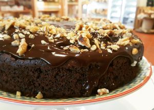 Chocolate Cake  at Dona Flor Cafe in Lisbon