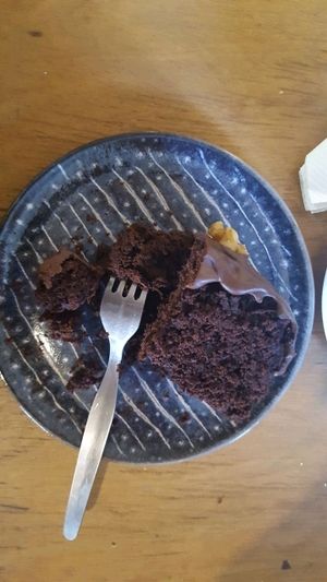 Chocolate Cake at Dona Flor Cafe in Lisbon