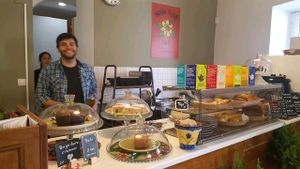 really nice place and people.  at Dona Flor Cafe in Lisbon