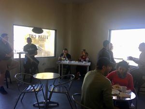 Indoor dining  at Wildflower Vegan Co in Casselberry